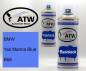 Preview: BMW, Yas Marina Blue, B68: 400ml Sprühdose + 400ml Klarlack - Set, von ATW Autoteile West.